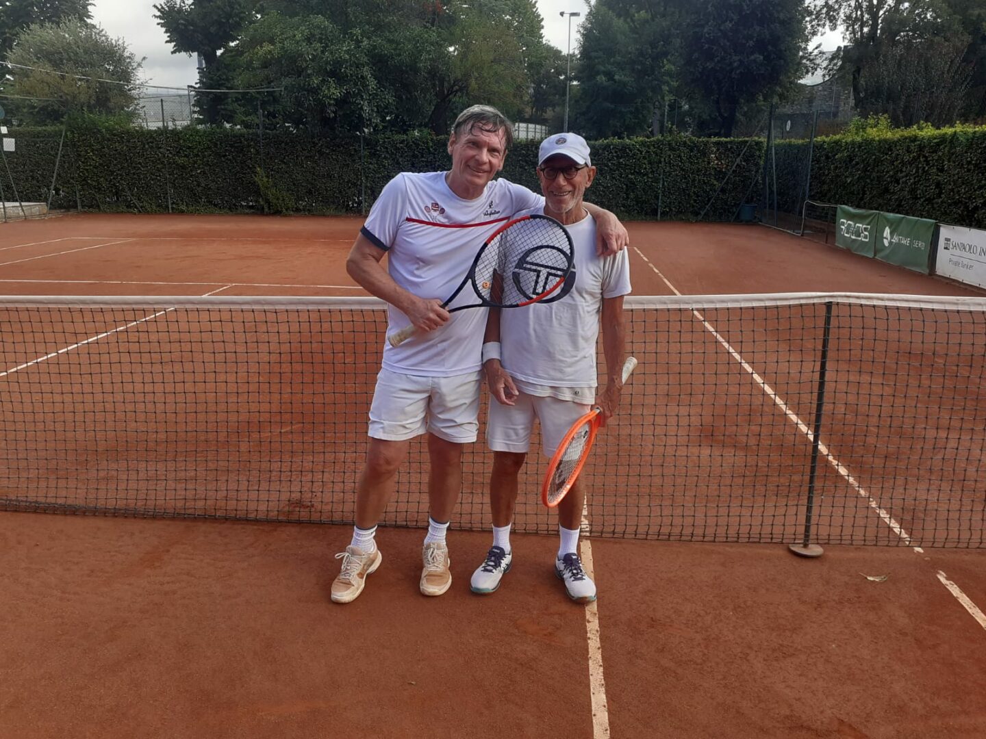 Michele Marzili con Luca Menabuoni durante il Torneo Sociale 2022